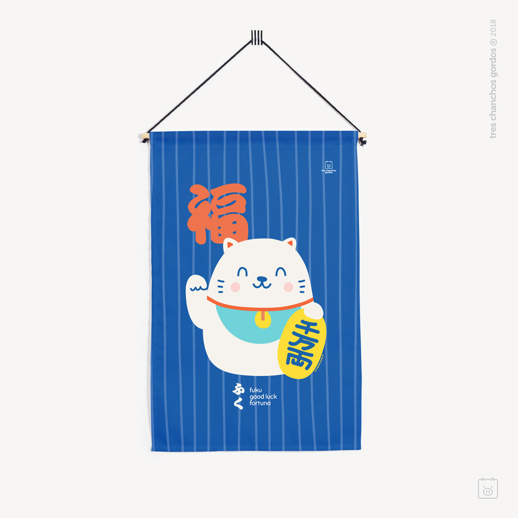 Banderín decorativo - Maneki-neko