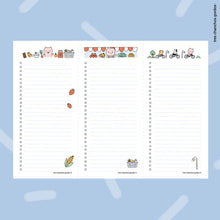 Descargable: Bloc de listas horizontal