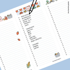 Descargable: Bloc de listas horizontal