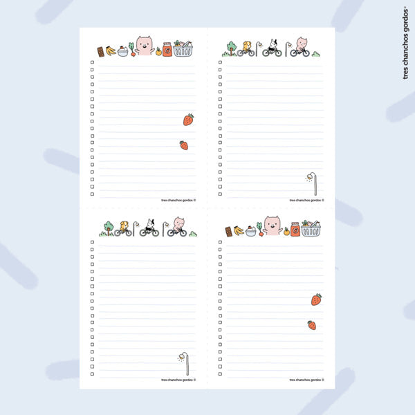 Descargable: Bloc de listas vertical