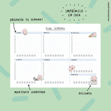 Descargable: Planificador semanal horizontal