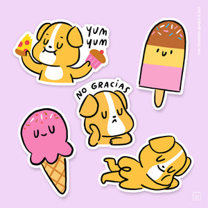 Pack de Stickers Mira helado bueno x 5