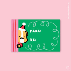 Sticker para regalo: Elfo