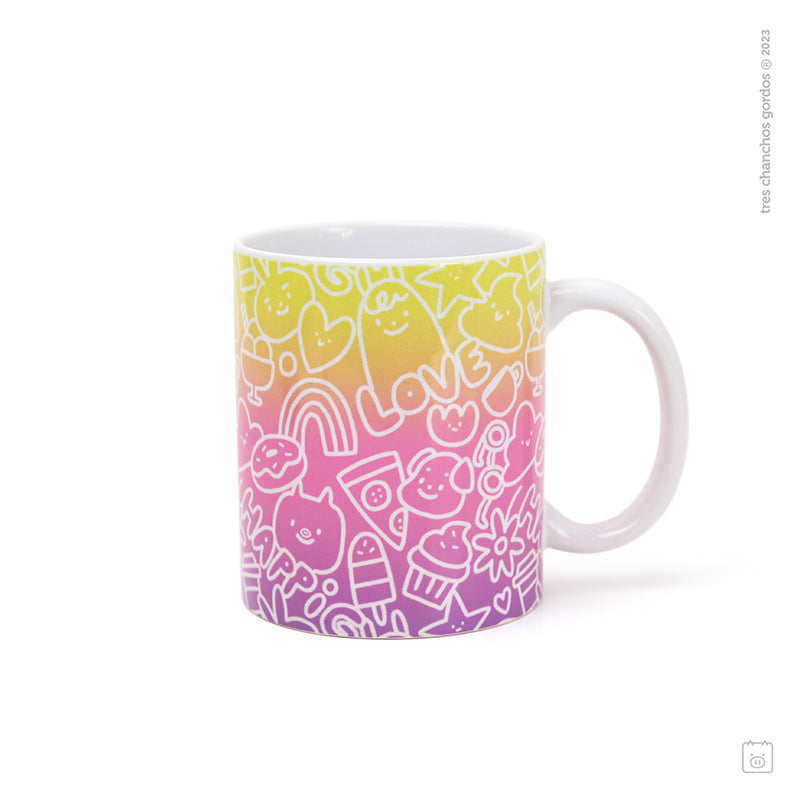 Taza de cerámica - Rainbow