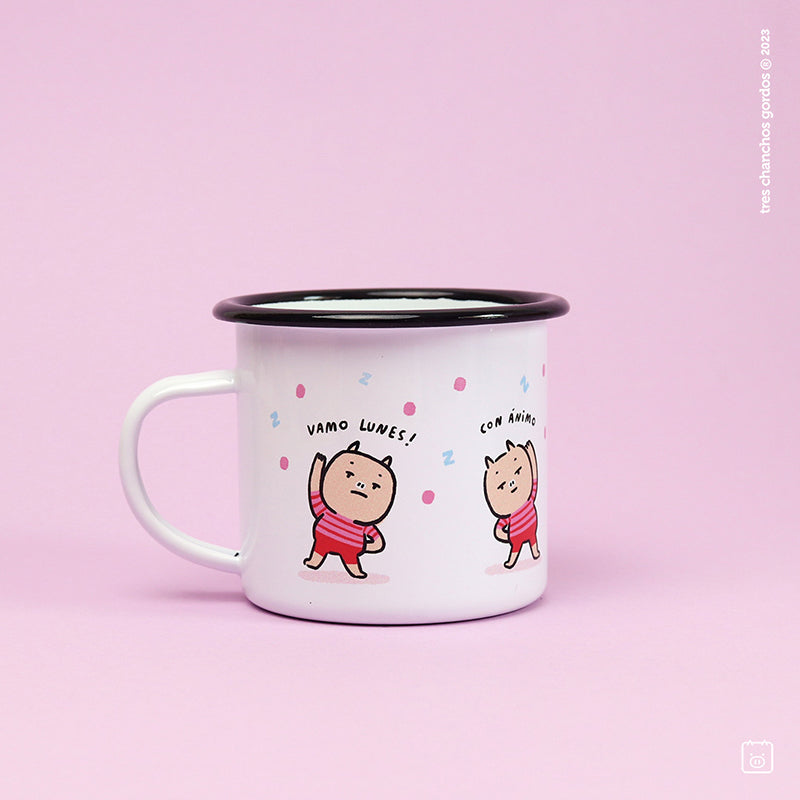 Taza de enamel - Lunes